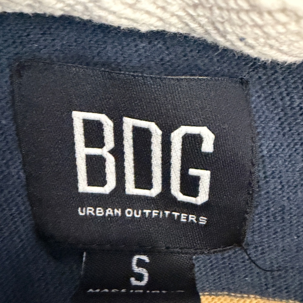 BDG Navy and Mustard Rugby Shirt - Picture 2 of 5